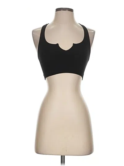 Pre-owned Poof Tank Top Black Strapless Neckline Tops