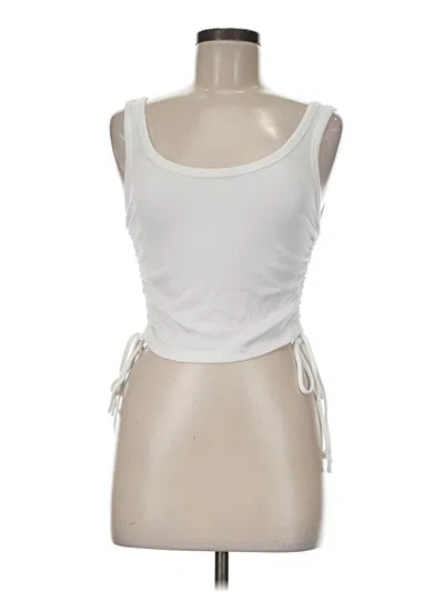 Pre-owned Poof Tank Top Ivory Strapless Neckline Tops In White