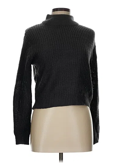 Pre-owned Poof Turtleneck Sweater In Black