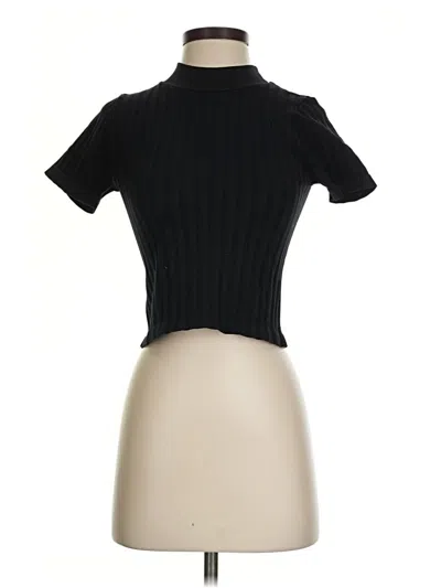 Pre-owned Poof Turtleneck Sweater In Black