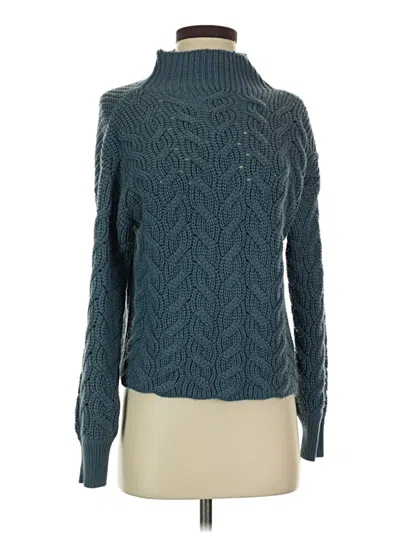 Pre-owned Poof Turtleneck Sweater In Blue