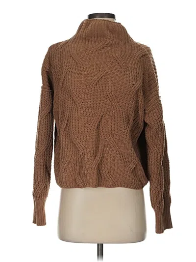 Pre-owned Poof Turtleneck Sweater In Brown