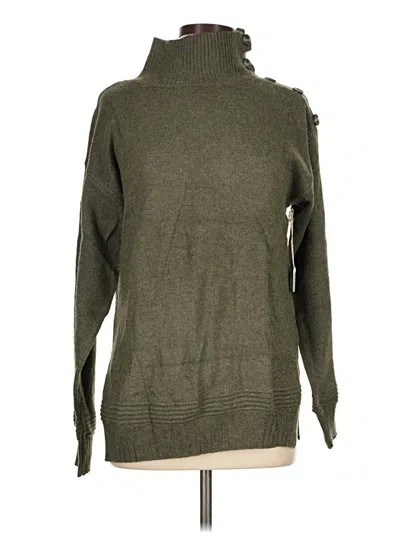 Pre-owned Poof Turtleneck Sweater In Green