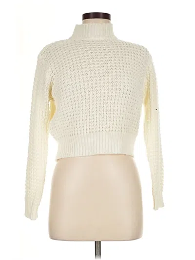 Pre-owned Poof Turtleneck Sweater In Ivory