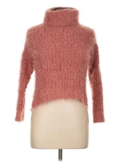 Pre-owned Poof Turtleneck Sweater In Pink