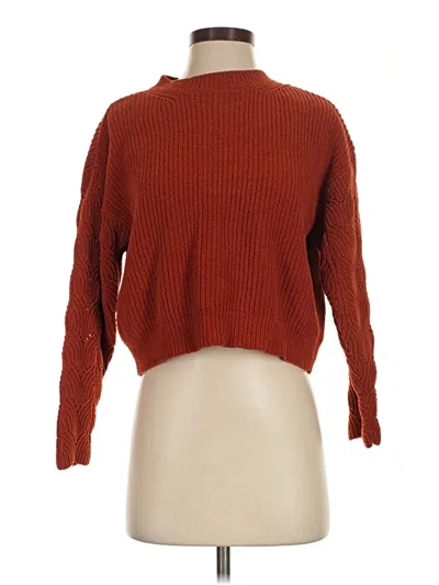 Pre-owned Poof Turtleneck Sweater In Red