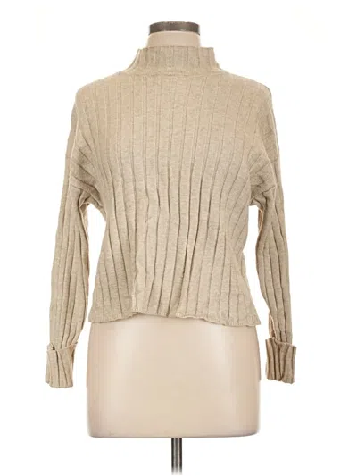 Pre-owned Poof Turtleneck Sweater In Tan