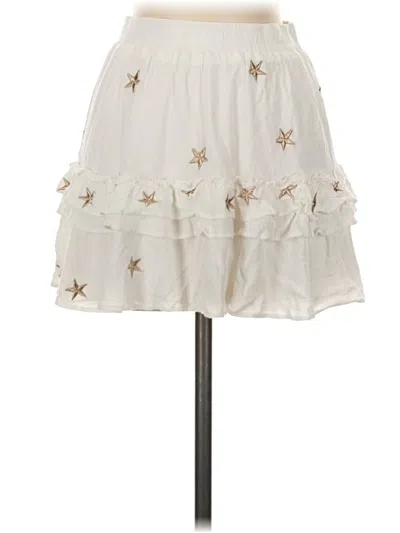 Pre-owned Pookie & Sebastian Casual Skirt In Ivory
