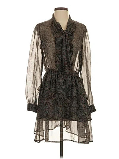 Pre-owned Pookie & Sebastian Cocktail Dress In Black