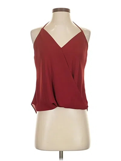 Pre-owned Pookie & Sebastian Sleeveless Blouse In Burgundy