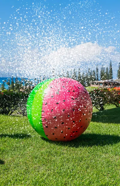 Pool Candy Giant Watermelon Beach Ball Sprinkler In Multi