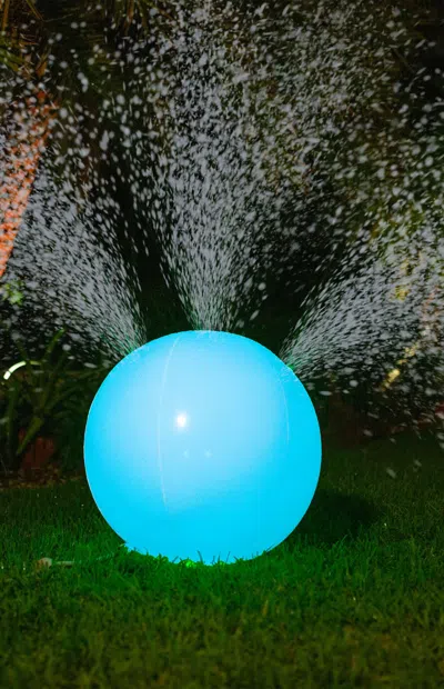 Pool Candy Illuminated Led Color Changing Beach Ball Sprinkler In Multi
