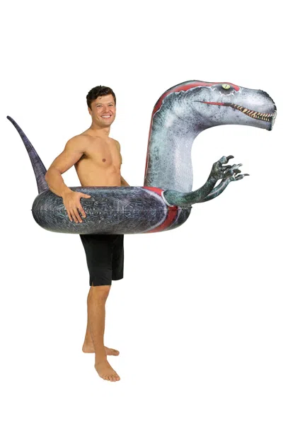 Pool Candy Inflatable 42" Velociraptor Pool Tube In Multi