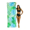 Pool Candy Poolcandy Deluxe Pool Raft 74in X 30 With Palm Print In Multi