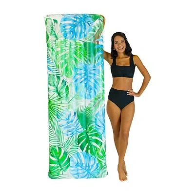 Pool Candy Poolcandy Deluxe Pool Raft 74in X 30 With Palm Print In Multi