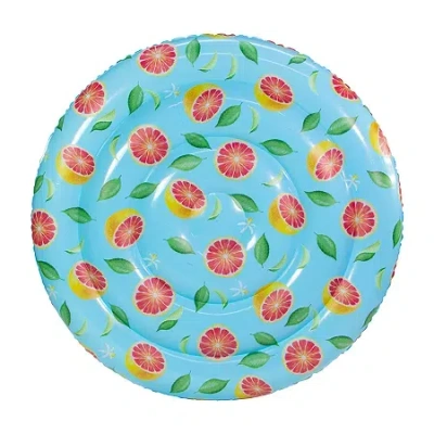 Pool Candy Poolcandy Giant Grapefruit Print 60in Island Float In Multi