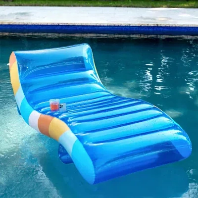 Pool Candy Poolcandy Good Vibes Deluxe Chaise Lounger In Multi
