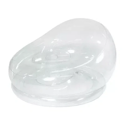 Pool Candy Poolcandy Inflatable Chair- Clear In Transparent