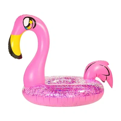 Pool Candy Poolcandy Jumbo 48in Pink Glitter Flamingo Pool Tube