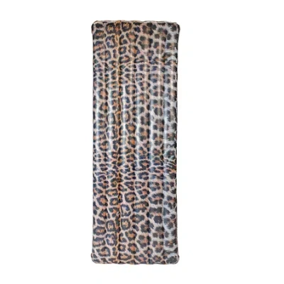 Pool Candy Poolcandy Leopard Print Deluxe Pool Raft 74in X 30in In Multi