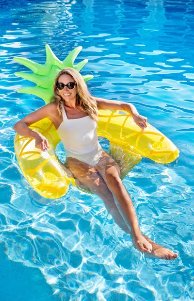 Pool Candy Resort Collection Jumbo Pineapple Sun Chair In Yellow