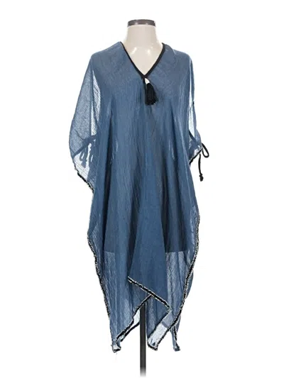 Pre-owned Pool To Party Kimono In Blue