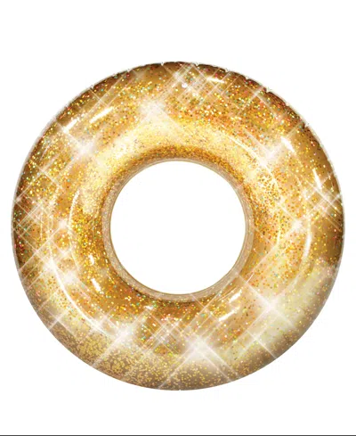 Poolcandy Pool Candy Glitter Swimming Pool Tube 48" In Gold Glitter