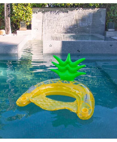 Poolcandy Resort Collection Jumbo Pineapple Sun Chair With Backrest In Yellow