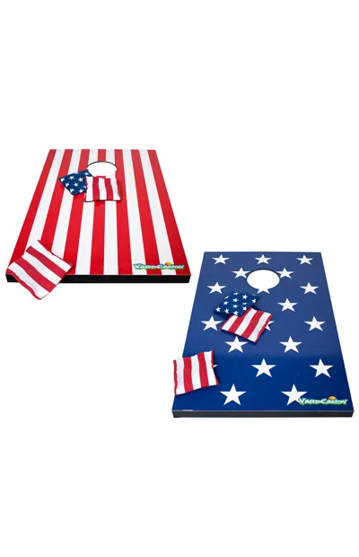 Poolcandy Yardcandy Stars & Stripes Wooden Cornhole Set In Multi