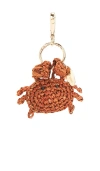 Poolside The Crab Raffia Bag Charm