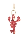 Poolside The Lobster Raffia Bag Charm
