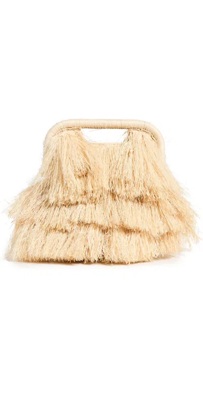 Poolside Bags The Flamands Fringe Tote Natural In Brown