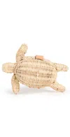 Poolside Bags The Tortoise Mini Clutch Natural In Natural