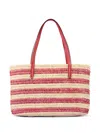 Poolside The Capri Raffia Tote Bag In Neutral