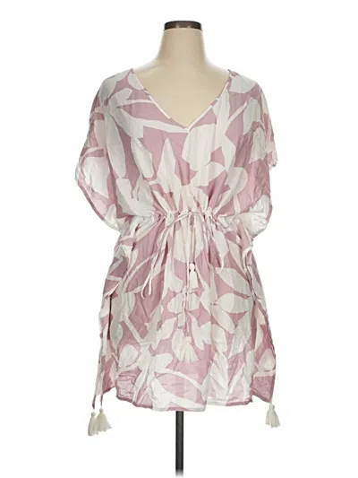 Pre-owned Poolside Kimono In Pink