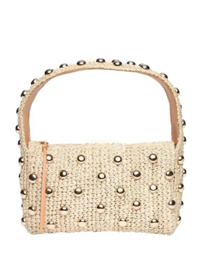 Poolside Lachlan Studded Tote Bag In Neutral
