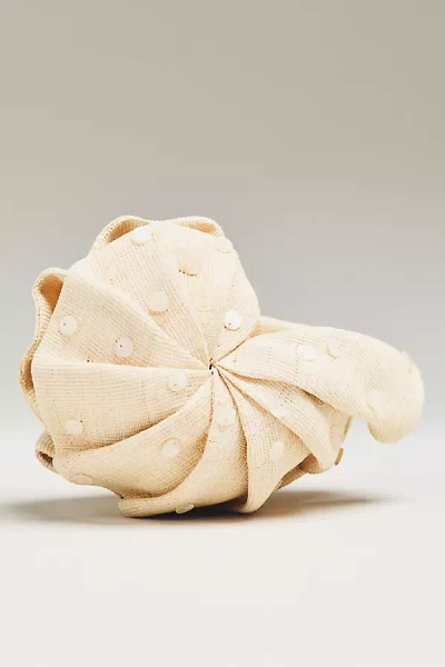 Poolside Origami Nautilus Clutch In White