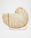 Poolside The Origami Nautilus Shell Clutch Bag In Natural
