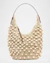 Poolside The Brighton Beaded Raffia Shoulder Bag