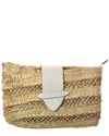 POOLSIDE THE CANNES STRAW CLUTCH