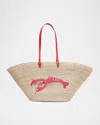 Poolside The Cape Lobster Straw Tote Bag