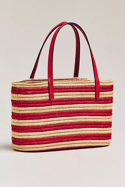 Poolside The Capri Raffia Tote Bag In Sand