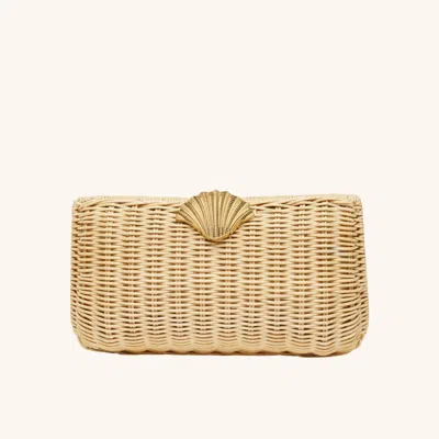 Poolside The Classica Clutch In Brown