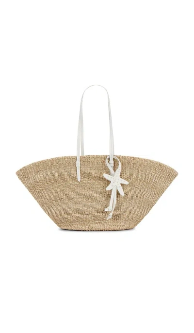 Poolside The East West Charm Tote Bag In White