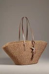 Poolside The East West Raffia Charm Tote