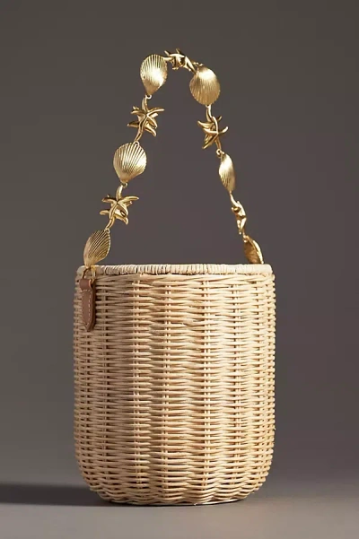 Poolside The Island Bucket Bag In Beige