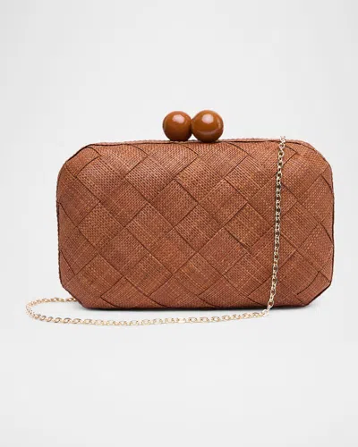 Poolside The Island Woven Clutch Bag