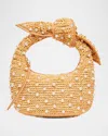 Poolside The Josie Knot Pearly Top-handle Bag In Natural