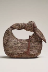 Poolside The Josie Raffia Top-handle Bag In Brown