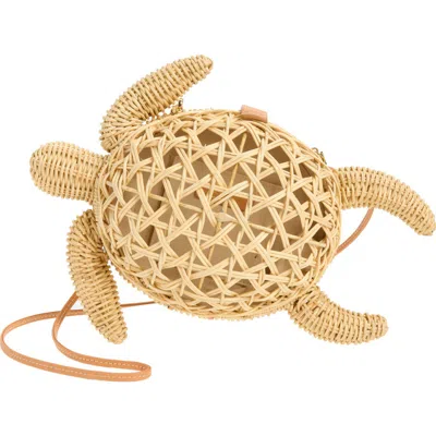 Poolside The Tortoise Rattan Convertible Clutch In Neutral